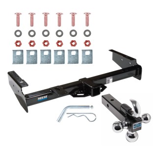 Custom Fit Trailer Hitch Tri-Ball Trailer Hitch Ball Mount w/ Pin/Clip 37074 7031400 63240 Reese Trailer Tow Hitch Receiver 92-99 Chevy GMC Suburban C/K 1500 2500 92-00 Yukon Denali Escalade Tahoe Blazer w/Tri-Ball Triple Ball 1-7/8" 2" 2-5/16&q Reese Trailer Tow Hitch Receiver For 92-99 Chevy GMC Suburban C/K 1500 2500 92-00 Yukon Denali Escalade Tahoe Blazer w/Tri-Ball Triple Ball 1-7/8" 2" 2-5/16"