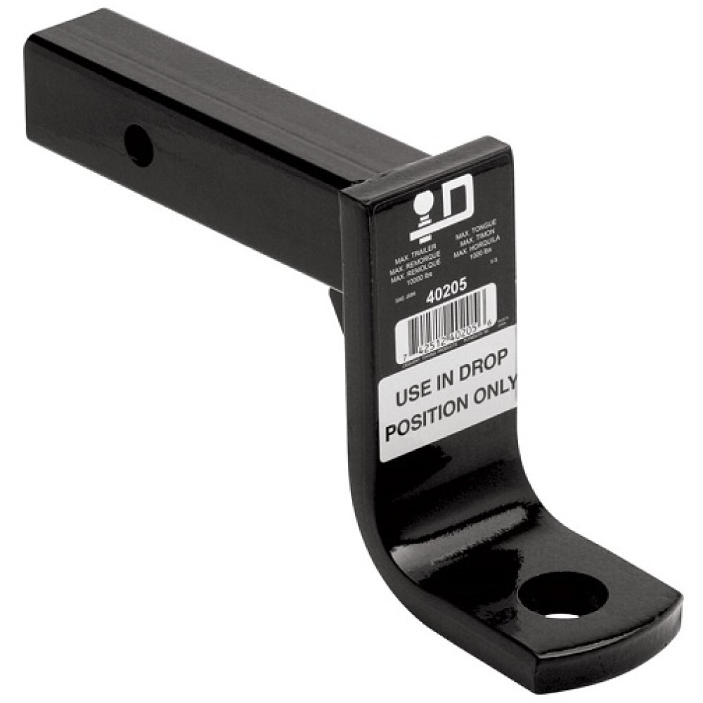 40205 Draw-Tite Trailer Hitch Ball Mount 10000 lbs. Capacity Fits 2 inch Receiver 6 inch Drop Black Ball Mount Draw-Bar 10000 lbs 9" Long 6" Drop Fits 2" x 2" Trailer Hitch Receiver
