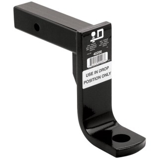 40206 Draw-Tite Trailer Hitch Ball Mount 10000 lbs. Capacity Fits 2 inch Receiver 8 inch Drop Black Ball Mount Draw-Bar 10000 lbs 9" Long 8" Drop Fits 2" x 2" Trailer Hitch Receiver