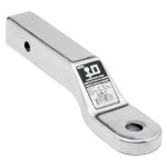 Aluminum Ball Mount Draw-Bar 8000 lbs 9-7/8" Long 1" Rise 2" Drop Fits 2" x 2" Trailer Hitch Receiver