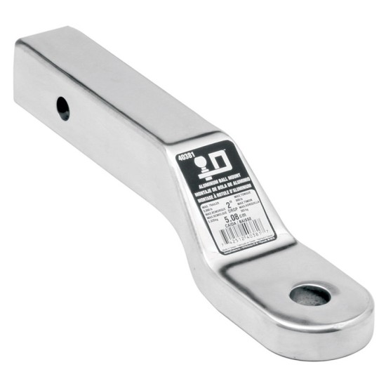 40381 Draw-Tite Trailer Hitch Ball Mount 8000 lbs. Capacity Fits 2 inch Receiver 2 inch Drop Aluminum Aluminum Ball Mount Draw-Bar 8000 lbs 9-7/8" Long 1" Rise 2" Drop Fits 2" x 2" Trailer Hitch Receiver
