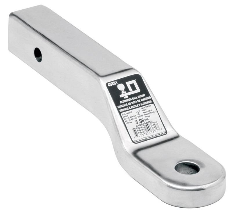 Valley Forged Aluminum Ball Mount – 4” Drop Or 3” Rise, Fits 2” Receiver, 8000 Lbs Capacity