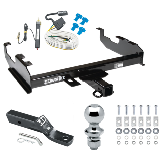 Custom Fit Trailer Hitch Wiring Harness (Requires Splicing) 2" Drop Ball-Mount w/ Pin/Clip 1-7/8" Chrome Ball Installation Hardware Installation Instructions  41001 20252 23 63816 Draw-Tite Trailer Tow Hitch  63-78 Chevy GMC C/Kd F-100 F-250 F-3 Trailer Tow Hitch For  63-78 Chevy GMC C/K Ford F-100 F-250 F-350 99-00 Ford 69-75 International Complete Package w/ Wiring and 1-7/8" Ball