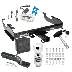Trailer Tow Hitch For  63-78 Chevy GMC C/K Ford F-100 F-250 F-350 99-00 Ford 69-75 International Deluxe Package Wiring 2" Ball and Lock Trailer Tow Hitch For  63-78 Chevy GMC C/K Ford F-100 F-250 F-350 99-00 Ford 69-75 International Deluxe Package Wiring 2" Ball and Lock