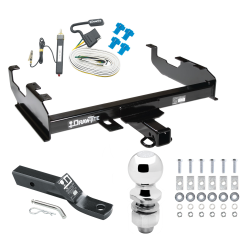 Trailer Tow Hitch For  63-78 Chevy GMC C/K Ford F-100 F-250 F-350 99-00 Ford 69-75 International Complete Package w/ Wiring and 2" Ball Trailer Tow Hitch For  63-78 Chevy GMC C/K Ford F-100 F-250 F-350 99-00 Ford 69-75 International Complete Package w/ Wiring and 2" Ball