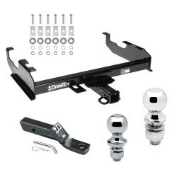 Trailer Tow Hitch For  63-86 88-91 Chevy GMC C/K Ford F-100 F-250 F-350 99-00 Ford 69-75 International Receiver w/ 1-7/8" and 2" Ball Trailer Tow Hitch For  63-86 88-91 Chevy GMC C/K Ford F-100 F-250 F-350 99-00 Ford 69-75 International Receiver w/ 1-7/8" and 2" Ball