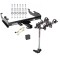 Trailer Tow Hitch For 63-00 GMC Chevy C/K Pickup Ford F150 F250 F350 F450 4 Bike Rack w/ Hitch Lock and Cover
