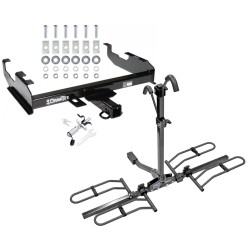Trailer Tow Hitch For 63-00 GMC Chevy C/K Pickup Ford F150 F250 F350 F450 Platform Style 2 Bike Rack w/ Anti Rattle Hitch Lock Trailer Tow Hitch For 63-00 GMC Chevy C/K Pickup Ford F150 F250 F350 F450 Platform Style 2 Bike Rack w/ Anti Rattle Hitch Lock