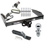 Custom Fit Trailer Hitch Wiring Harness (Plug & Play) 2" Drop Ball-Mount w/ Pin/Clip 1-7/8" Chrome Ball Installation Hardware Installation Instructions 41004 118316 23 63816 Draw-Tite Trailer Tow Hitch 87- F-150 F-250 F-250 97 F-250 F-350 H Trailer Tow Hitch For 87-96 Ford F-150 F-250 F-250 97 F-250 F-350 HD Complete Package w/ Wiring and 1-7/8" Ball