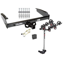 Trailer Tow Hitch For 80-97 Ford F-100 F-150 F-250 F-350 4 Bike Rack w/ Hitch Lock and Cover Trailer Tow Hitch For 80-97 Ford F-100 F-150 F-250 F-350 4 Bike Rack w/ Hitch Lock and Cover