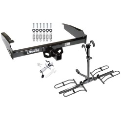 Trailer Tow Hitch For 80-97 Ford F-100 F-150 F-250 F-350 Platform Style 2 Bike Rack w/ Anti Rattle Hitch Lock  Trailer Tow Hitch For 80-97 Ford F-100 F-150 F-250 F-350 Platform Style 2 Bike Rack w/ Anti Rattle Hitch Lock