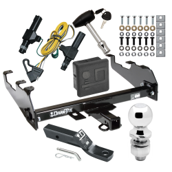 Trailer Tow Hitch For 86-94 Dodge D/W w/Deep Drop Bumper Deluxe Package Wiring 2" Ball and Lock Trailer Tow Hitch For 86-94 Dodge D/W w/Deep Drop Bumper Deluxe Package Wiring 2" Ball and Lock