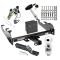 Custom Fit Trailer Hitch Wiring Harness (Plug & Play) 2" Drop Ball-Mount w/ Pin/Clip 2" Chrome Ball Security Lock Pin Rubber Hitch Plug Cover Installation Hardware Installation Instructions 41504 118329 23 63845 580407 7010 Draw-Tite Traile Trailer Tow Hitch For 95-02 Dodge Ram 1500 2500 3500 w/Deep Drop Bumper Deluxe Package Wiring 2" Ball and Lock