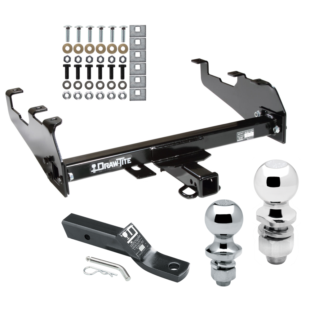Custom Fit Trailer Hitch 2" Drop Ball-Mount w/ Pin/Clip 1-7/8" and 2" Chrome Ball Installation Hardware Installation Instructions 41504 23 63845 63816 Draw-Tite Trailer Tow Hitch 63-91 Chevy GMC C/K 68-94 Dodge D/W Ramcharger 95-02 Ram 63- Trailer Tow Hitch For 63-91 Chevy GMC C/K 68-94 Dodge D/W Ramcharger 95-02 Ram 63-97 Ford F-100 F-150 F-250 F-350 w/ 1-7/8" and 2" Ball