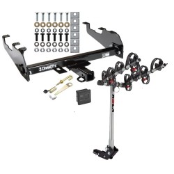 Trailer Tow Hitch For 63-02 Dodge GM Chevy C/K Ramcharger Ford w/ Deep Drop Bumper 4 Bike Rack w/ Hitch Lock and Cover Trailer Tow Hitch For 63-02 Dodge GM Chevy C/K Ramcharger Ford w/ Deep Drop Bumper 4 Bike Rack w/ Hitch Lock and Cover