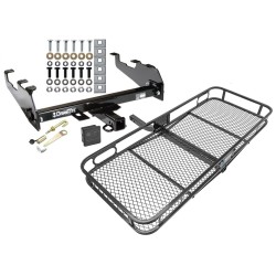 Trailer Tow Hitch For 63-02 Dodge GM Chevy C/K Ramcharger Ford w/ Deep Drop Bumper Basket Cargo Carrier Platform Hitch Lock and Cover Trailer Tow Hitch For 63-02 Dodge GM Chevy C/K Ramcharger Ford w/ Deep Drop Bumper Basket Cargo Carrier Platform Hitch Lock and Cover