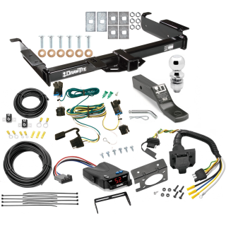 Class 4 Hitch For 03-23 Chevy Express GMC Savana Van w/ Draw-Tite Trailer Brake Control 7-Way RV Wiring Complete System Receiver 2" Tow Ball Class 4 Hitch For 03-23 Chevy Express GMC Savana Van w/ Draw-Tite Trailer Brake Control 7-Way RV Wiring Complete System Receiver 2" Tow Ball