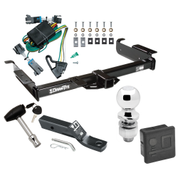 Trailer Tow Hitch For 00-02 Chevy Express GMC Savana 1500 2500 3500 Deluxe Package Wiring 2" Ball and Lock Trailer Tow Hitch For 00-02 Chevy Express GMC Savana 1500 2500 3500 Deluxe Package Wiring 2" Ball and Lock