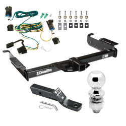 Trailer Tow Hitch For 03-23 Chevy Express GMC Savana 1500 2500 3500 Complete Package w/ Wiring and 2" Ball Trailer Tow Hitch For 03-23 Chevy Express GMC Savana 1500 2500 3500 Complete Package w/ Wiring and 2" Ball