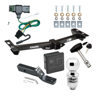 Custom Fit Trailer Hitch Wiring Harness (Plug & Play) 2" Drop Ball-Mount w/ Pin/Clip 2" Chrome Ball Security Lock Pin Rubber Hitch Plug Cover Installation Hardware Installation Instructions  41522 118315 23 63845 580407 7010 Draw-Tite Traile Trailer Tow Hitch For 88-00 Chevy GMC C/K w/Aftermarket Roll Pan Deluxe Package Wiring 2" Ball and Lock