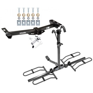 Trailer Tow Hitch For 88-00 Chevy GMC C/K 1500 2500 3500 Platform Style 2 Bike Rack w/ Anti Rattle Hitch Lock