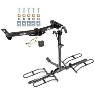 Trailer Tow Hitch For 88-00 Chevy GMC C/K 1500 2500 3500 Platform Style 2 Bike Rack Hitch Lock and Cover