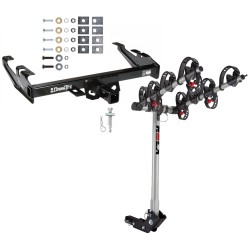 Trailer Tow Hitch For 88-00 Chevy GMC C/K 1500 2500 3500 w/ 4 Bike Carrier Rack Trailer Tow Hitch For 88-00 Chevy GMC C/K 1500 2500 3500 w/ 4 Bike Carrier Rack