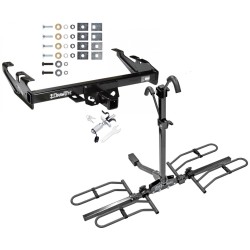 Trailer Tow Hitch For 88-00 Chevy GMC C/K 1500 2500 3500 Platform Style 2 Bike Rack w/ Anti Rattle Hitch Lock Trailer Tow Hitch For 88-00 Chevy GMC C/K 1500 2500 3500 Platform Style 2 Bike Rack w/ Anti Rattle Hitch Lock