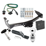 Custom Fit Trailer Hitch Wiring Harness (Plug & Play) 2" Drop Ball-Mount w/ Pin/Clip 2" Chrome Ball Security Lock Pin Rubber Hitch Plug Cover Installation Hardware Installation Instructions 41533 118328 23 63845 580407 7010 Draw-Tite Traile Trailer Tow Hitch For 94-98 Dodge Van B150 B1500 B250 B2500 B350 B3500 Deluxe Package Wiring 2" Ball and Lock