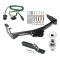 Trailer Tow Hitch For 94-98 Dodge Van B150 B1500 B250 B2500 B350 B3500 Complete Package w/ Wiring and 2" Ball