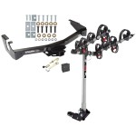 Trailer Tow Hitch For 94-03 Dodge Van B Series Ram 1500 2500 3500 4 Bike Rack w/ Hitch Lock and Cover