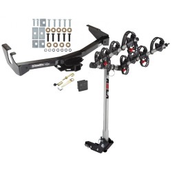 Trailer Tow Hitch For 94-03 Dodge Van B Series Ram 1500 2500 3500 4 Bike Rack w/ Hitch Lock and Cover