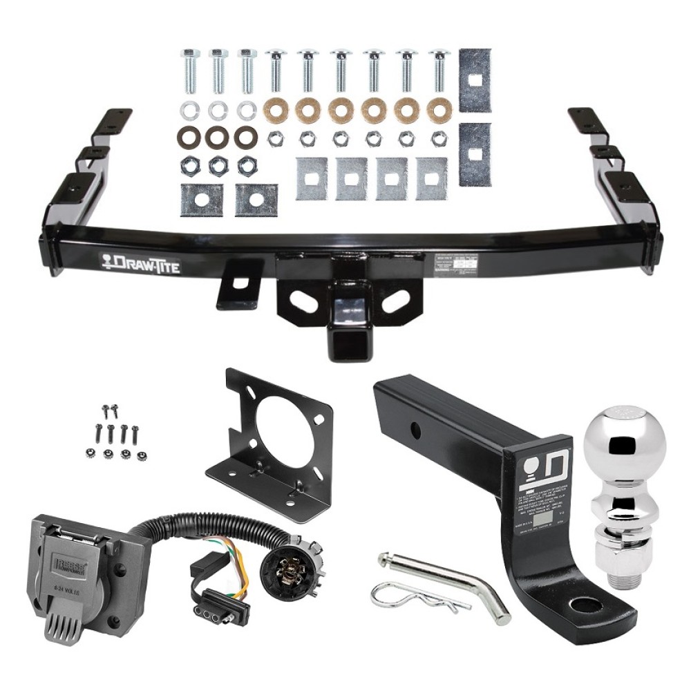 Custom Fit Trailer Hitch Wiring Harness (Plug & Play) 4" Drop Ball-Mount w/ Pin/Clip 2-5/16" Chrome Ball Installation Hardware Installation Instructions 41534 74682 53 63847 Draw-Tite Trailer Hitch Package Wiring 99-07 Chevy Silverado GMC Si Trailer Hitch Package w/ Wiring For 99-07 Chevy Silverado GMC Sierra 1500 99-04 2500 LD w/ 2-5/16" Ball 4" Drop Mount 7-Way Pin Blade RV Class 4