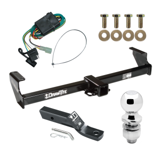 Custom Fit Trailer Hitch Wiring Harness (Plug & Play) 2" Drop Ball-Mount w/ Pin/Clip 2" Chrome Ball Installation Hardware Installation Instructions 41537 118372 23 63845 Draw-Tite Trailer Tow Hitch 99-05 Suzuki Grand Vitara Chevy Tracker 02 Trailer Tow Hitch For 99-05 Suzuki Grand Vitara Chevy Tracker 02-06 XL-7 Complete Package w/ Wiring and 2" Ball