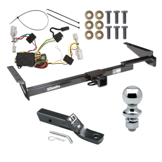 Trailer Tow Hitch For 01-03 Toyota Highlander Complete Package w/ Wiring and 1-7/8" Ball