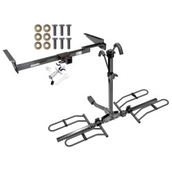 Trailer Tow Hitch For 99-03 Lexus RX300 Toyota Highlander Platform Style 2 Bike Rack w/ Anti Rattle Hitch Lock