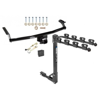 Custom Fit Trailer Hitch 4 Bike Carrier Security J-Pin Rubber Hitch Plug Cover Installation Hardware Installation Instructions 41543 1393100G 63201 7010 Draw-Tite Trailer Tow Hitch 4 Bike Rack 01-06 Hyundai Santa Fe tilt away adult or child arms fold dow Trailer Tow Hitch w/ 4 Bike Rack For 01-06 Hyundai Santa Fe tilt away adult or child arms fold down carrier w/ Lock and Cover
