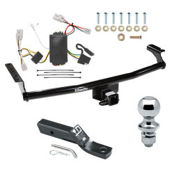Trailer Tow Hitch For 01-06 Hyundai Santa Fe Complete Package w/ Wiring and 1-7/8" Ball Trailer Tow Hitch For 01-06 Hyundai Santa Fe Complete Package w/ Wiring and 1-7/8" Ball