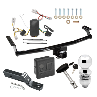 Custom Fit Trailer Hitch Wiring Harness (Plug & Play) 2" Drop Ball-Mount w/ Pin/Clip 2" Chrome Ball Security Lock Pin Rubber Hitch Plug Cover Installation Hardware Installation Instructions 41543 118473 23 63845 580407 7010 Draw-Tite Traile Trailer Tow Hitch For 01-06 Hyundai Santa Fe Deluxe Package Wiring 2" Ball and Lock