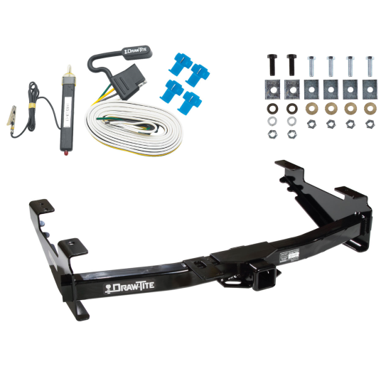 Custom Fit Trailer Hitch Wiring Harness (Requires Splicing) Installation Hardware Installation Instructions 41544 20252 Draw-Tite Trailer Tow Hitch 01-07 Chevy Silverado GMC Sierra 2500 HD 3500 Wiring Harness Kit 01 02 03 04 05 06 07 2001 2002 2003 2004 Trailer Tow Hitch For 01-07 Chevy Silverado GMC Sierra 2500 HD 3500 w/ Wiring Harness Kit