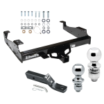 Trailer Tow Hitch For 99-23 F-450 F-550 99-00 F-350 Super Duty Cab and Chassis Receiver w/ 1-7/8" and 2" Ball Trailer Tow Hitch For 99-23 F-450 F-550 99-00 F-350 Super Duty Cab and Chassis Receiver w/ 1-7/8" and 2" Ball