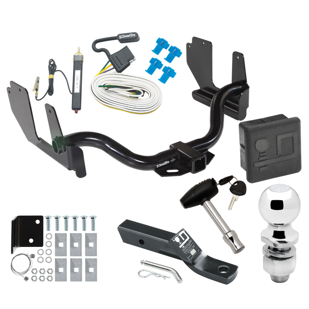 Custom Fit Trailer Hitch Wiring Harness (Requires Splicing) 2" Drop Ball-Mount w/ Pin/Clip 2" Chrome Ball Security Lock Pin Rubber Hitch Plug Cover Installation Hardware Installation Instructions 41549 20252 23 20252 23 63845 580407 7010 Draw-T Trailer Tow Hitch For 04-05 Ford F-150 06 Lincoln Mark LT Deluxe Package Wiring 2" Ball and Lock