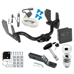 Custom Fit Trailer Hitch Wiring Harness (Requires Splicing) 2" Drop Ball-Mount w/ Pin/Clip 2" Chrome Ball Security Lock Pin Rubber Hitch Plug Cover Installation Hardware Installation Instructions 41549 20252 23 20252 23 63845 580407 7010 Draw-T Trailer Tow Hitch For 04-05 Ford F-150 06 Lincoln Mark LT Deluxe Package Wiring 2" Ball and Lock