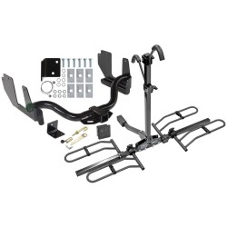 Trailer Tow Hitch For 04-06 Ford F-150 All Styles Lincoln Mark LT Platform Style 2 Bike Rack Hitch Lock and Cover