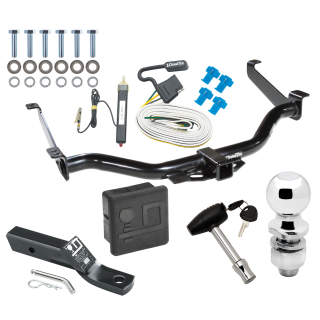 Custom Fit Trailer Hitch Wiring Harness (Requires Splicing) 2" Drop Ball-Mount w/ Pin/Clip 2" Chrome Ball Security Lock Pin Rubber Hitch Plug Cover Installation Hardware Installation Instructions 41551 20252 23 63845 580407 7010 Draw-Tite Trail Trailer Tow Hitch For 04-15 Nissan Titan Deluxe Package Wiring 2" Ball and Lock