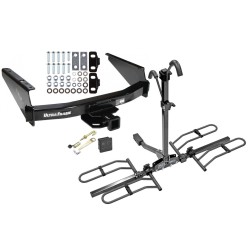 Trailer Tow Hitch For 97-03 F-150 Flareside Styleside Supercrew 04 Heritage F-250 Styleside Platform Style 2 Bike Rack Hitch Lock and Cover