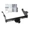 Trailer Tow Hitch For 03-24 Dodge Ram 1500 2500 3500 Platform Style 2 Bike Rack w/ Anti Rattle Hitch Lock