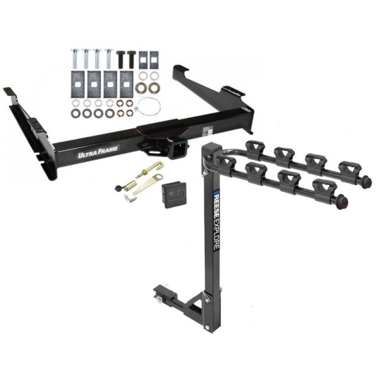 Custom Fit Trailer Hitch 4 Bike Carrier Security J-Pin Rubber Hitch Plug Cover Installation Hardware Installation Instructions 41930 1393100G 63201 7010 Draw-Tite Trailer Tow Hitch 4 Bike Rack 00-06 Chevy Suburban GMC Yukon XL 1500 2500 tilt away adult o Trailer Tow Hitch w/ 4 Bike Rack For 00-06 Chevy Suburban GMC Yukon XL 1500 2500 tilt away adult or child arms fold down carrier w/ Lock and Cover