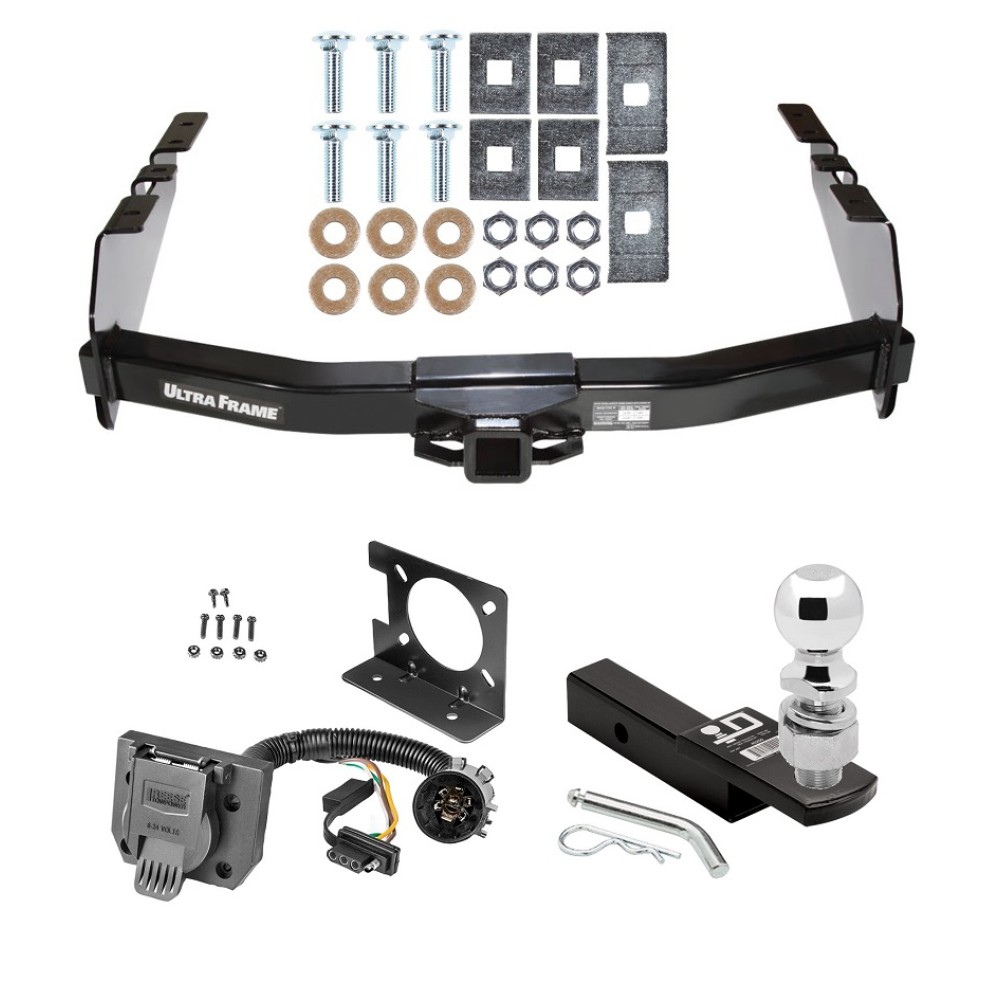 Custom Fit Trailer Hitch Wiring Harness (Plug & Play) 2" Drop Ball-Mount w/ Pin/Clip 2-5/16" Chrome Ball Installation Hardware Installation Instructions 41932 74682 40200 63836 63240 Draw-Tite Class 5 Trailer Hitch Package Wiring 99-07 Chevy Class 5 Trailer Hitch Package w/ Wiring For 99-07 Chevy Silverado GMC Sierra 1500 99-04 2500 LD w/ 2-5/16" Ball 2" Drop Mount 7-Way Pin Blade RV
