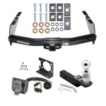 Custom Fit Trailer Hitch Wiring Harness (Plug & Play) 2" Drop Ball-Mount w/ Pin/Clip 2-5/16" Chrome Ball Installation Hardware Installation Instructions 41932 74682 40200 63836 63240 Draw-Tite Class 5 Trailer Hitch Package Wiring 99-07 Chevy Class 5 Trailer Hitch Package w/ Wiring For 99-07 Chevy Silverado GMC Sierra 1500 99-04 2500 LD w/ 2-5/16" Ball 2" Drop Mount 7-Way Pin Blade RV